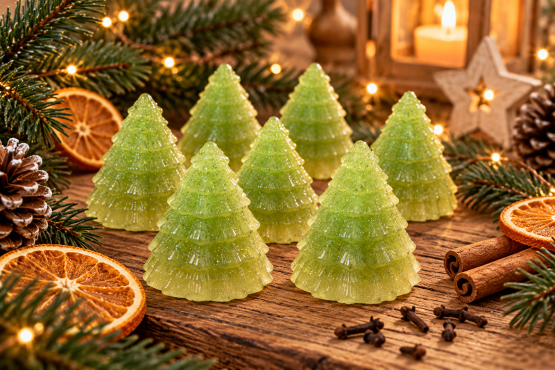 Christbaum - Weihnachtliche Glitzerseife